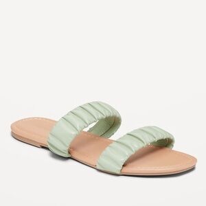 OLD NAVY Pale Glass Faux-Leather slide sandals
Sandals